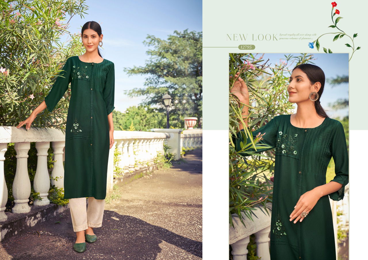 Kalaroop Octavia 10 Fancy Hand Work Designer Kurti Collection